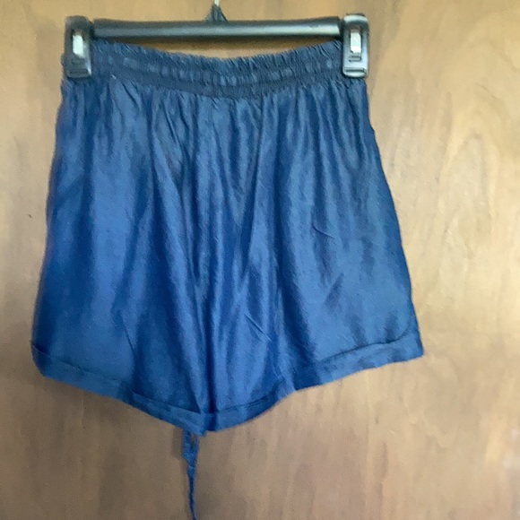 short tencel pull on elastic waist short with pockets casual size M - Picture 10 of 17